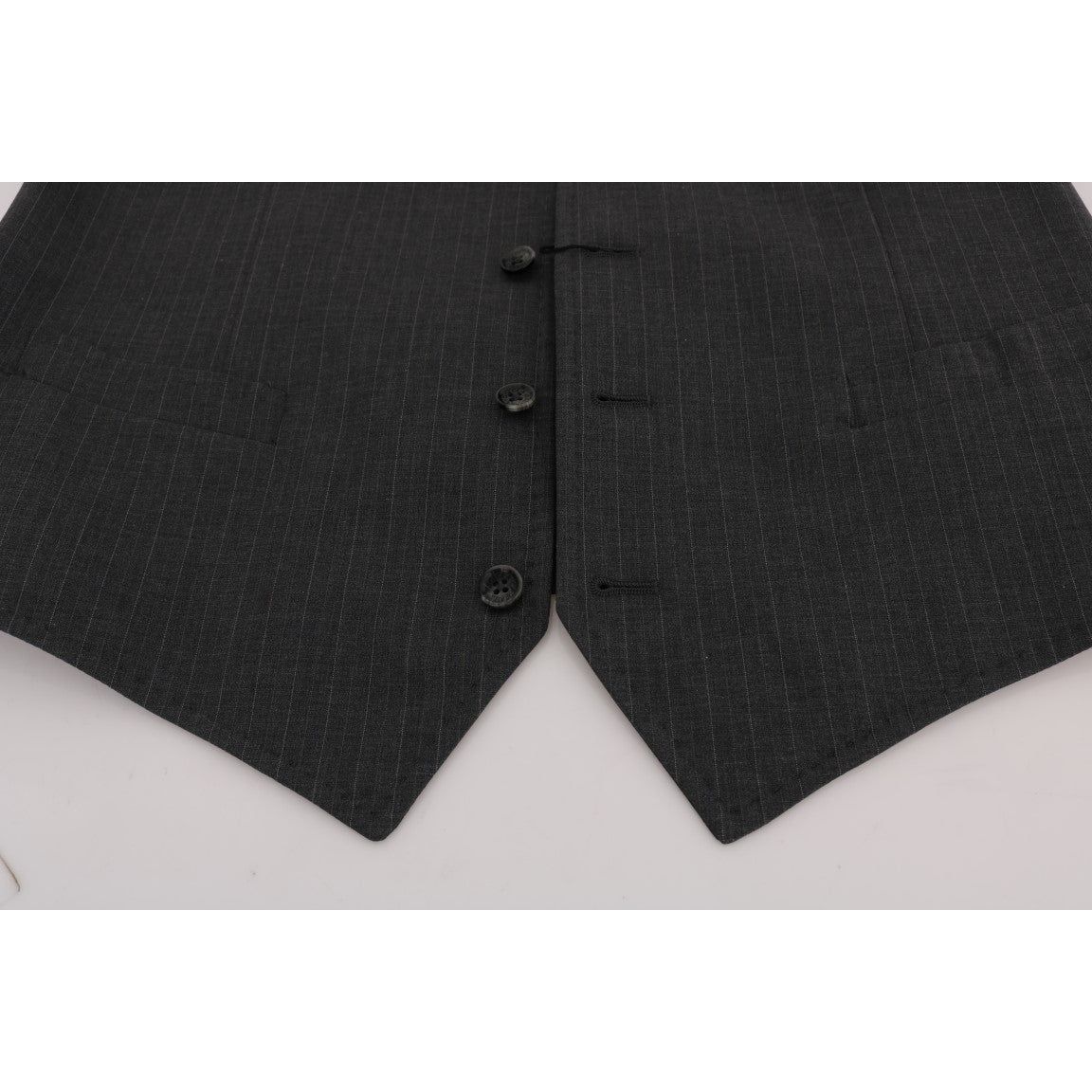 Dolce & Gabbana Gray Cotton Waistcoat Vest