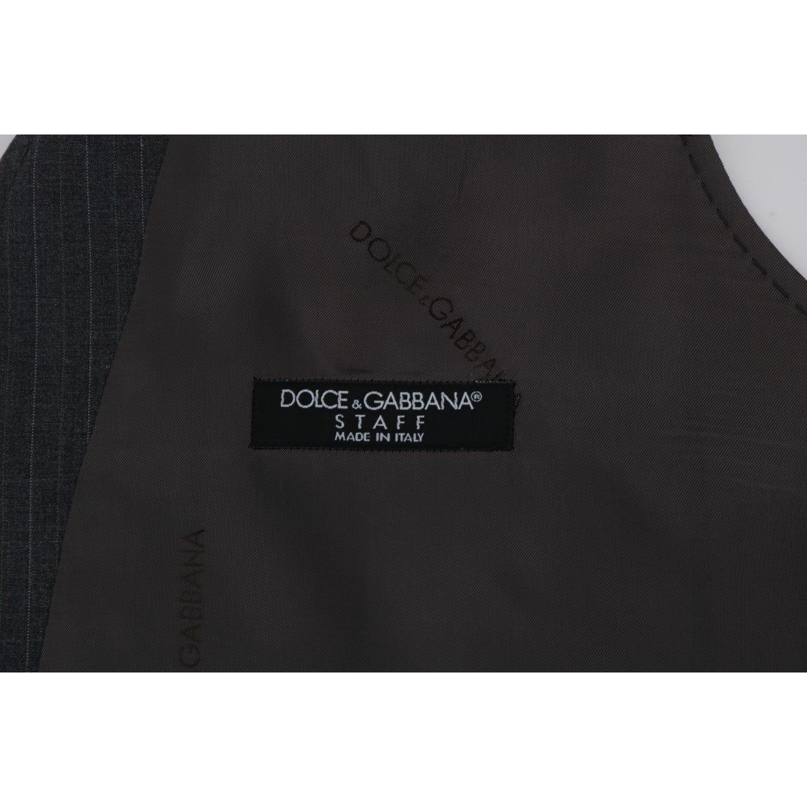 Dolce & Gabbana Gray Cotton Waistcoat Vest