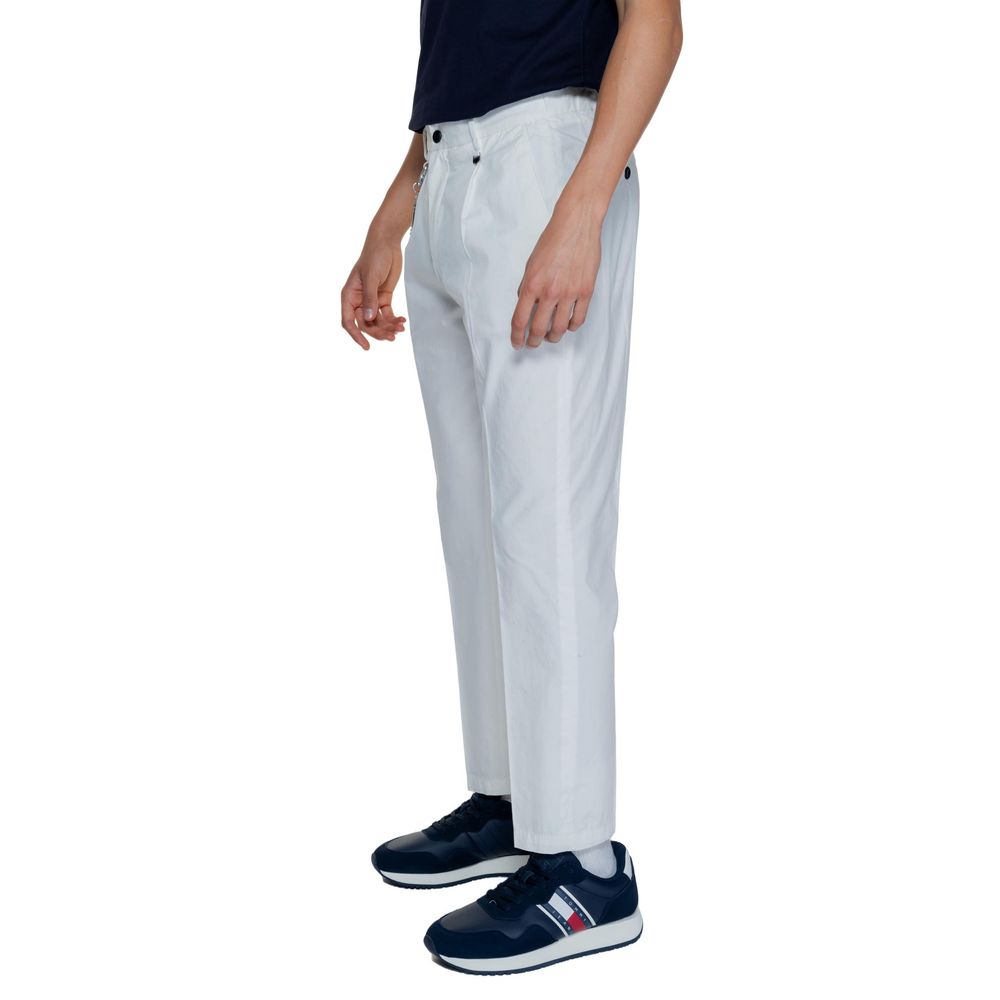 Antony Morato White Cotton Jeans for Effortless Elegance