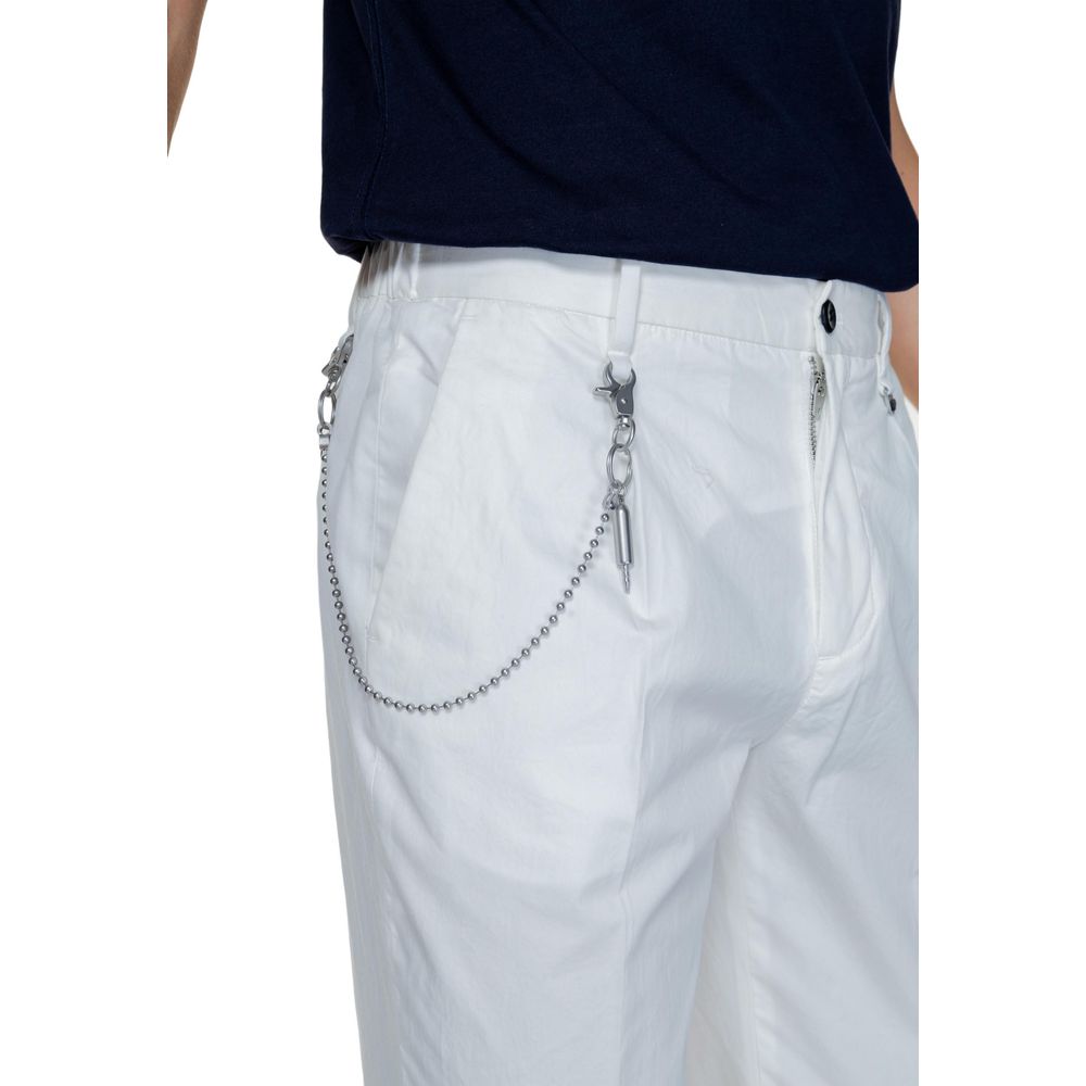 Antony Morato White Cotton Jeans for Effortless Elegance
