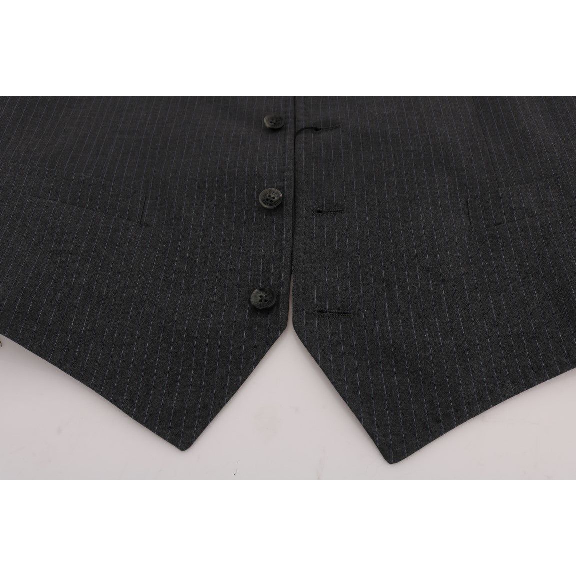 Dolce & Gabbana Gray Cotton Viscose Waistcoat Vest