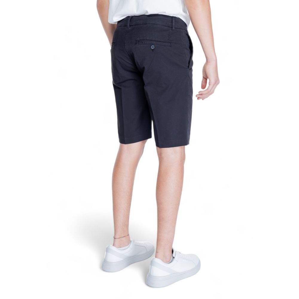 Antony Morato Black Cotton Short for Elevated Casual Style