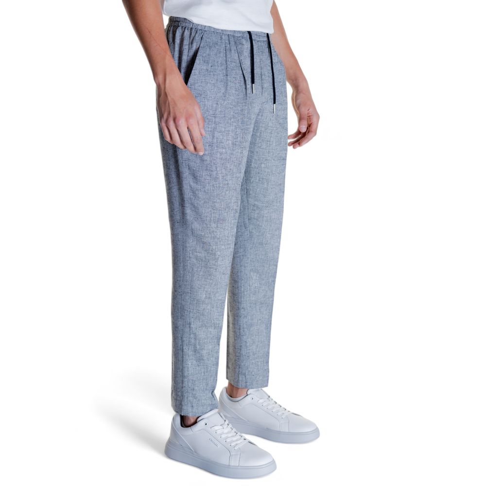 Antony Morato Black Linen Jeans & Pant for Effortless Elegance