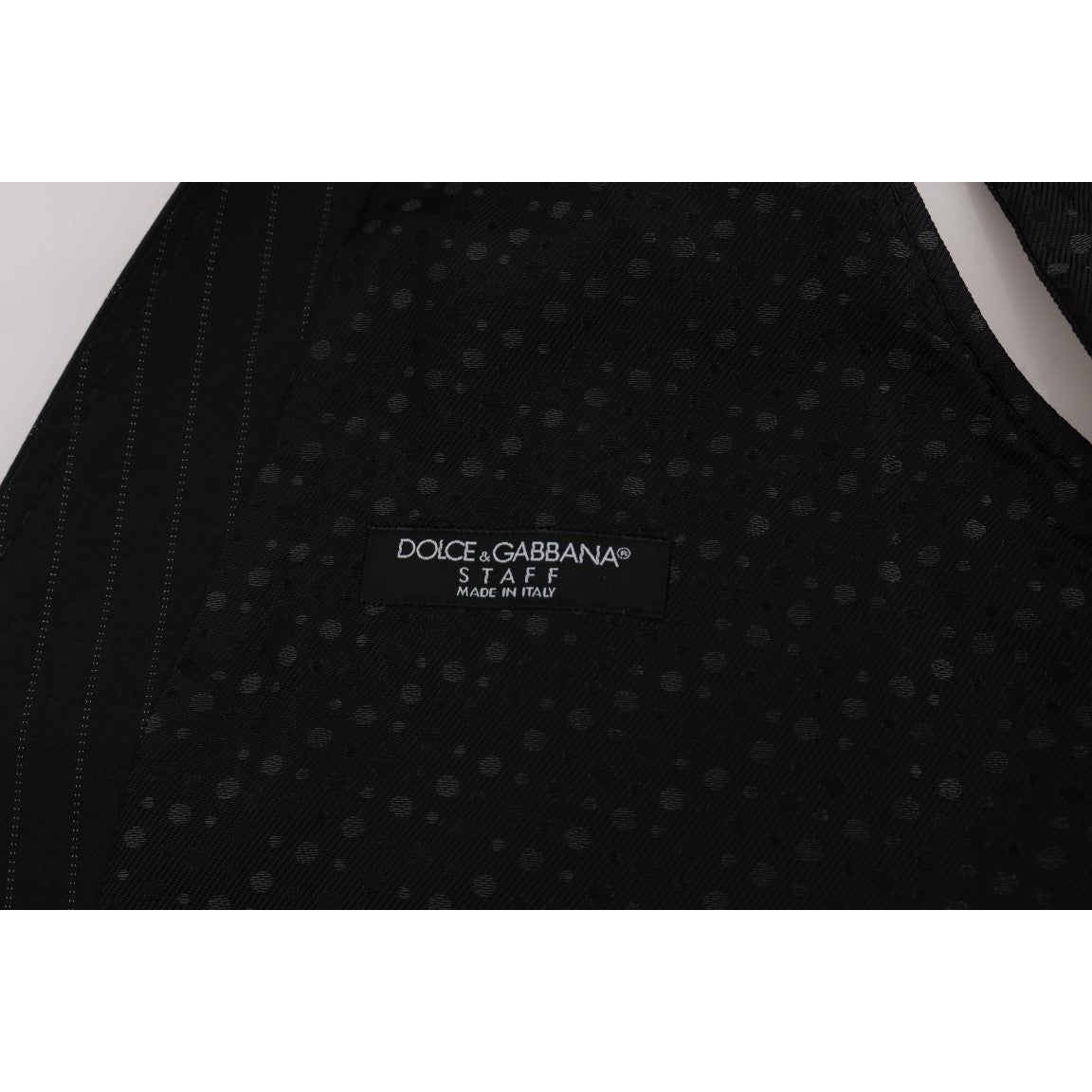 Dolce & Gabbana Gray Cotton Viscose Waistcoat Vest
