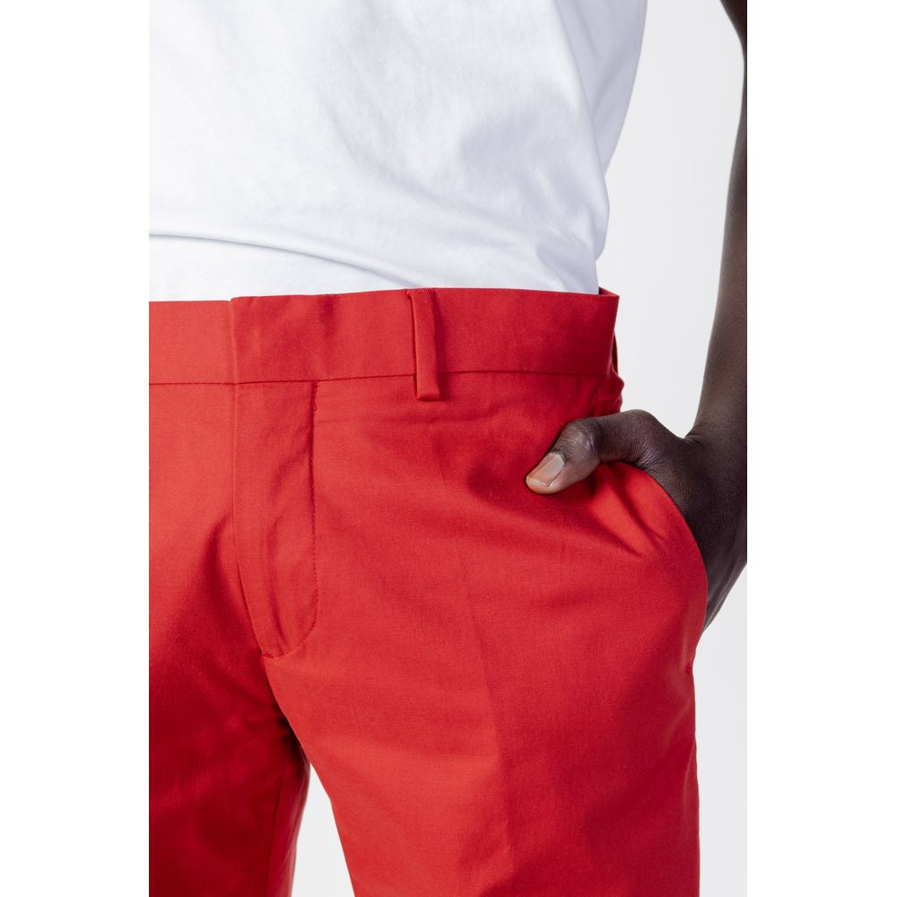 Antony Morato Red Cotton Jeans for Timeless Elegance