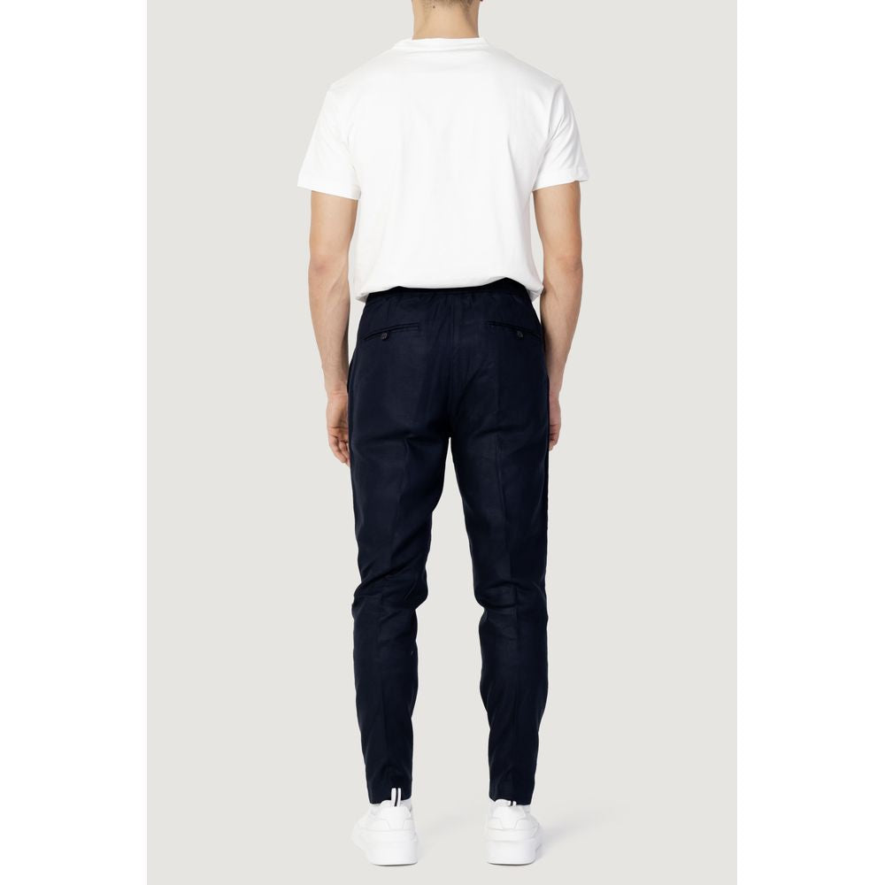 Antony Morato Blue Linen Jeans for Elevated Style