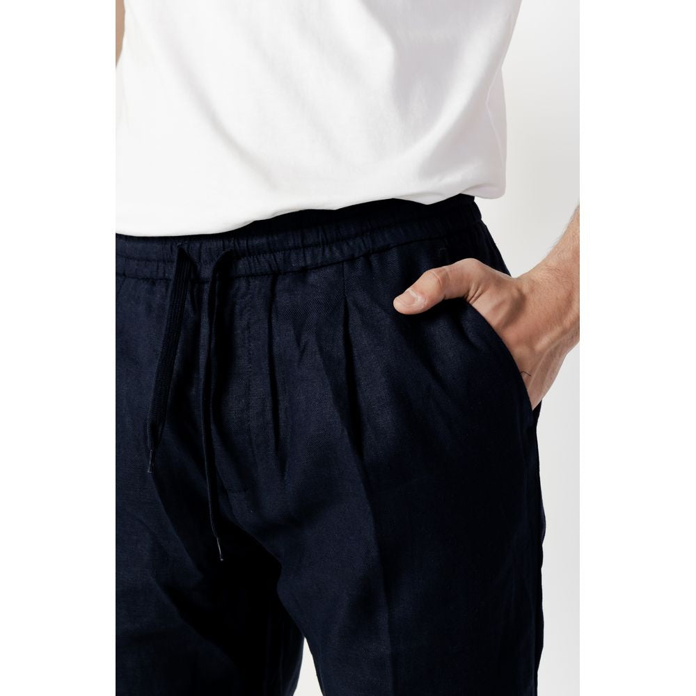 Antony Morato Blue Linen Jeans for Elevated Style