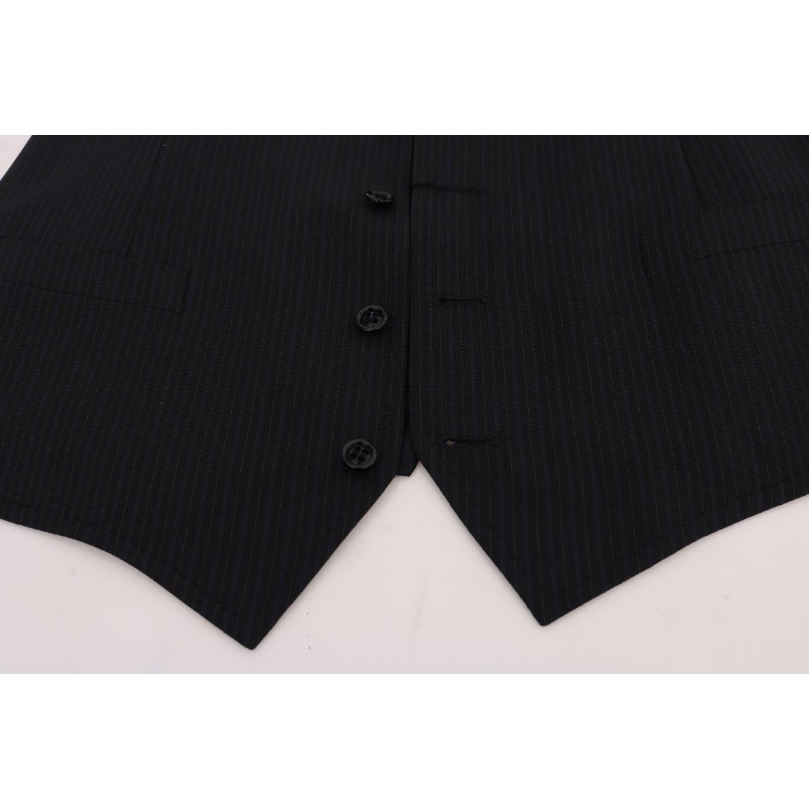 Dolce & Gabbana Black Wool Blend Waistcoat Vest