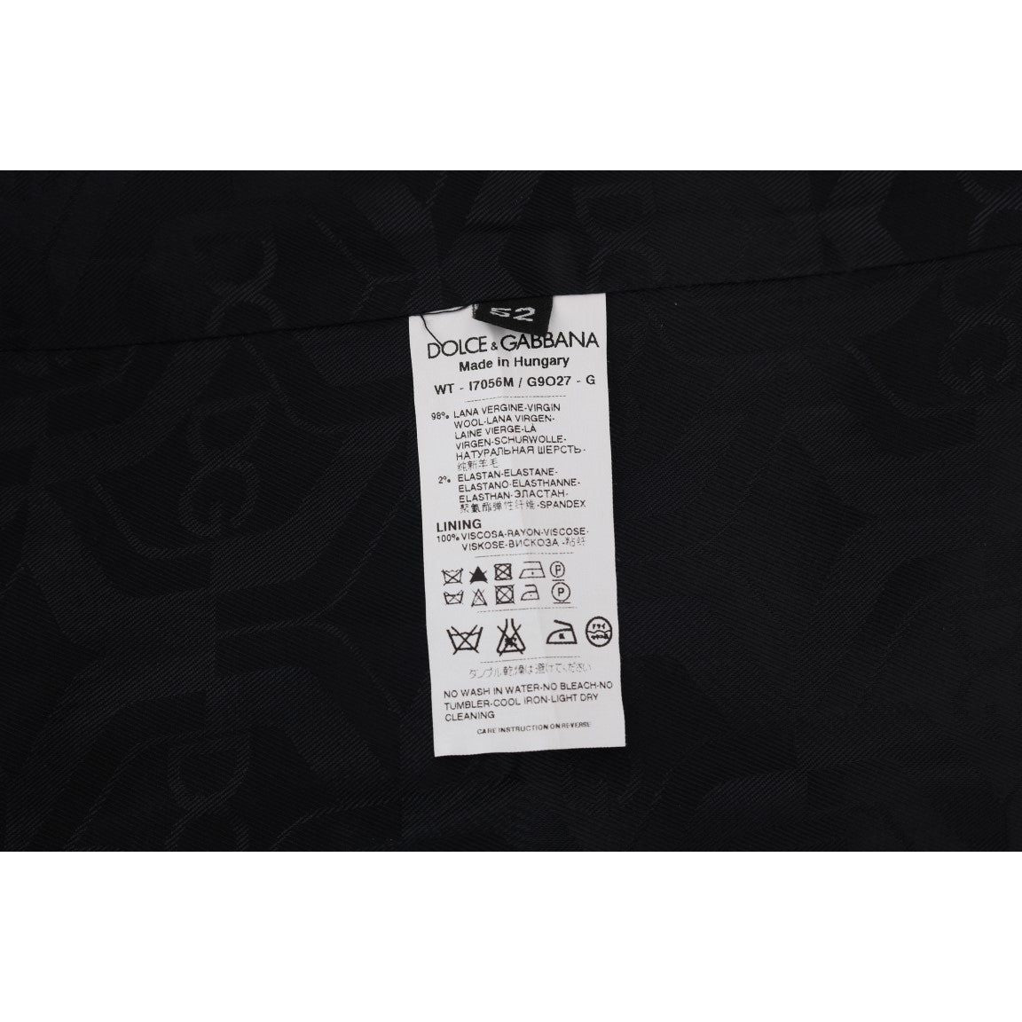 Dolce & Gabbana Black Wool Blend Waistcoat Vest