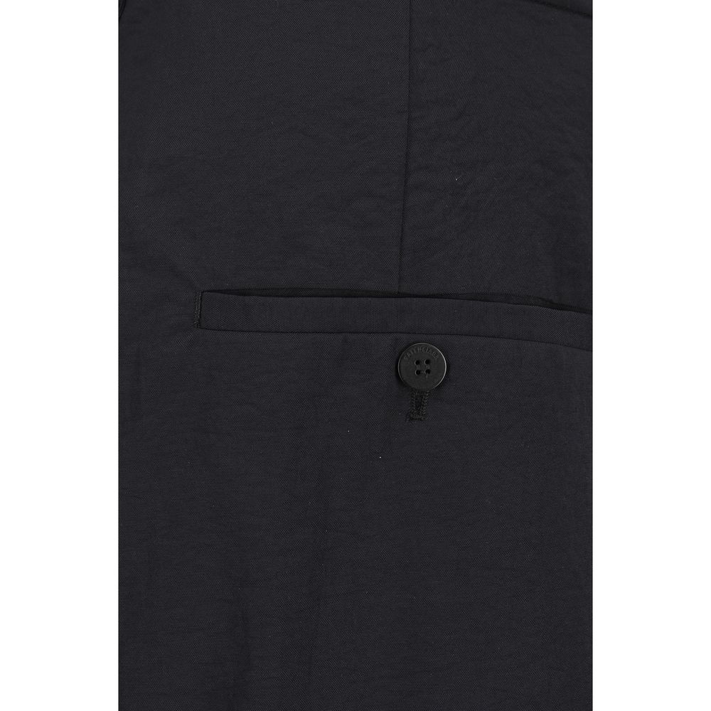 Balenciaga Black Cotton Pants: Contemporary Elegance in Relaxed Fit