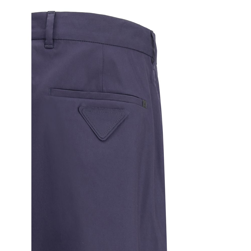 Prada Navy Wool Trousers: Timeless Elegance for Modern Sophistication