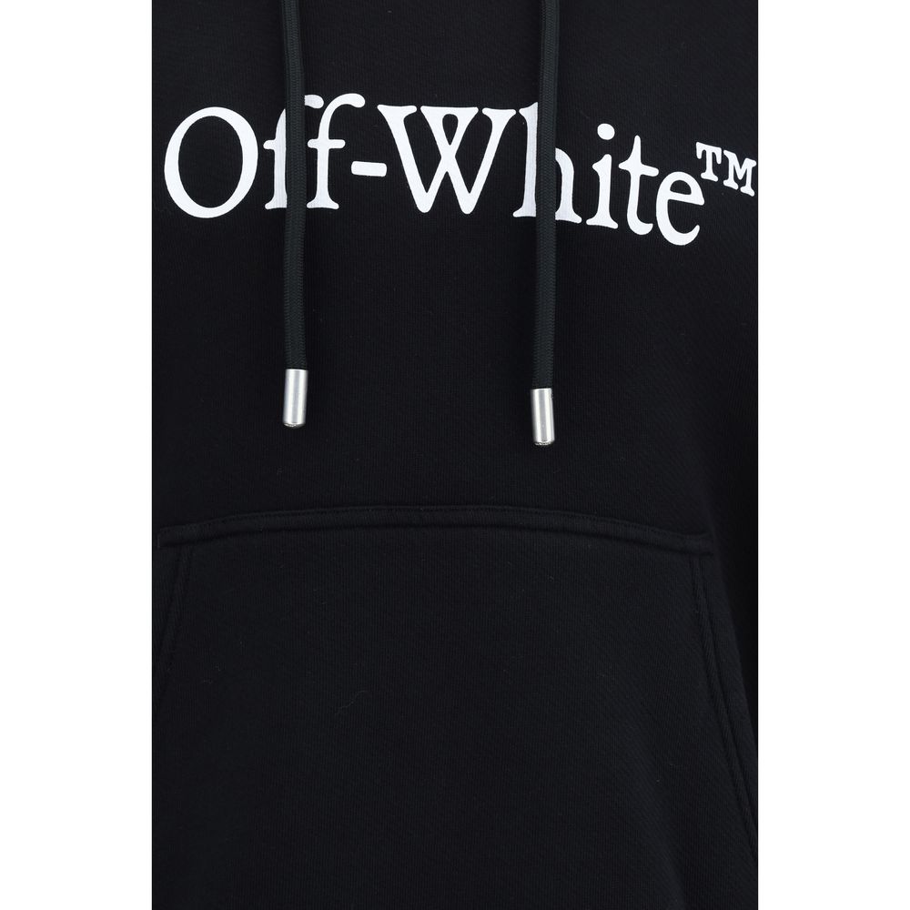 Off-White Black Cotton Big Bookish Skate Hoodie