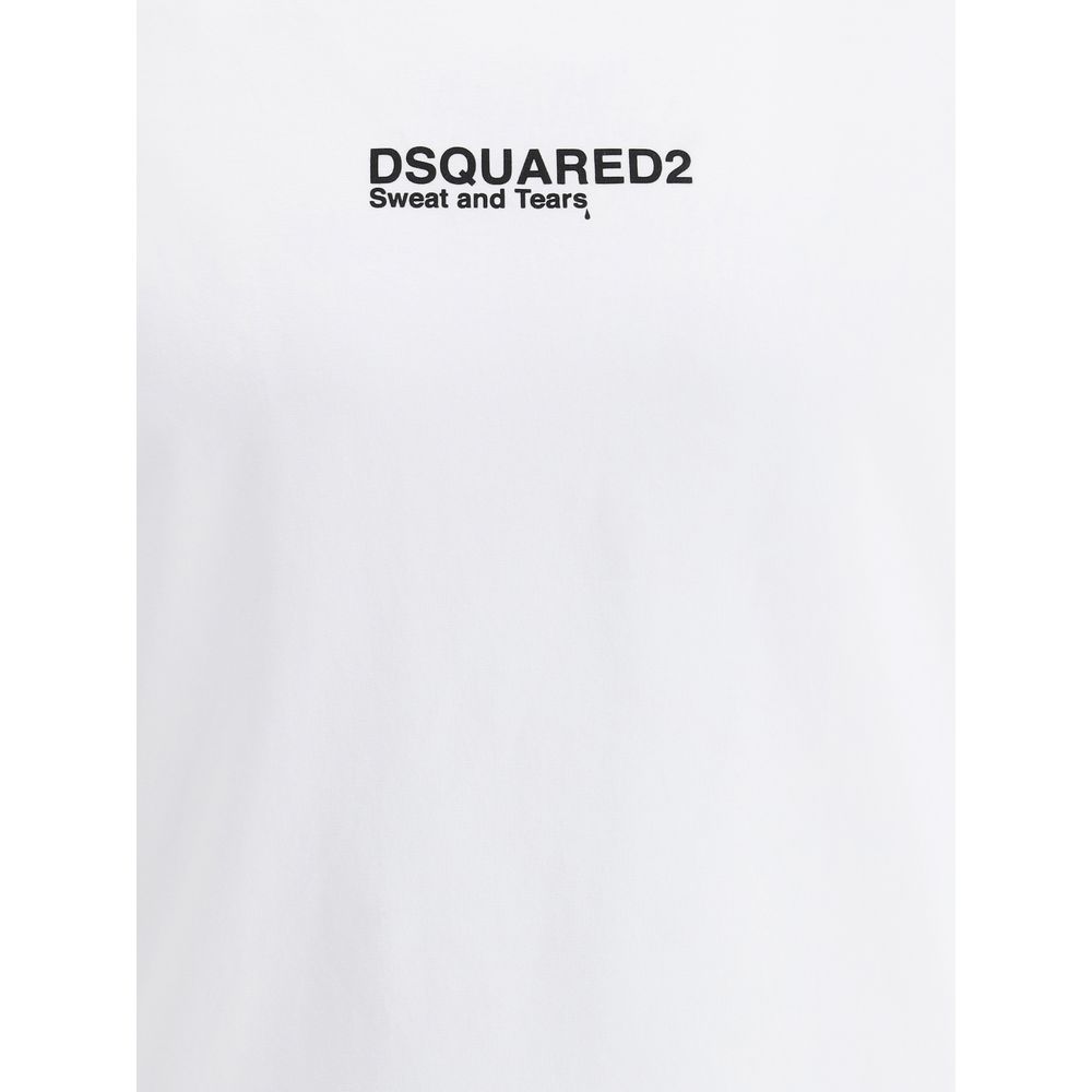 Dsquared² White Premium Cotton T-Shirt for Effortless Elegance