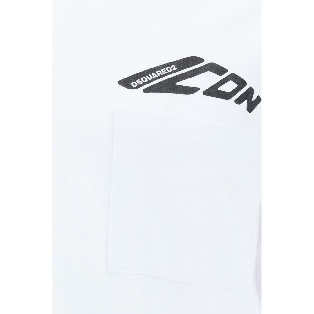 Dsquared² White Cotton T-Shirt: Iconic Style Meets Timeless Elegance