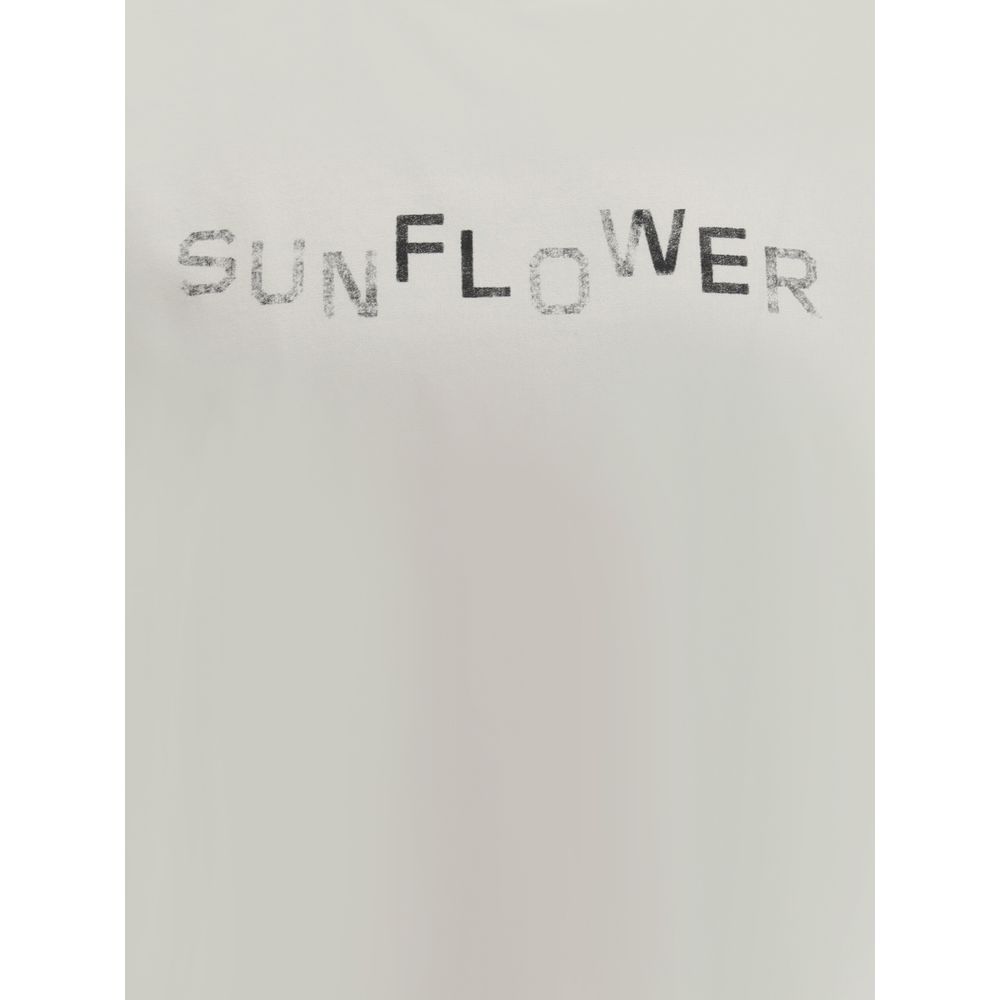 Sunflower White Premium Cotton T-Shirt in Luxury Style