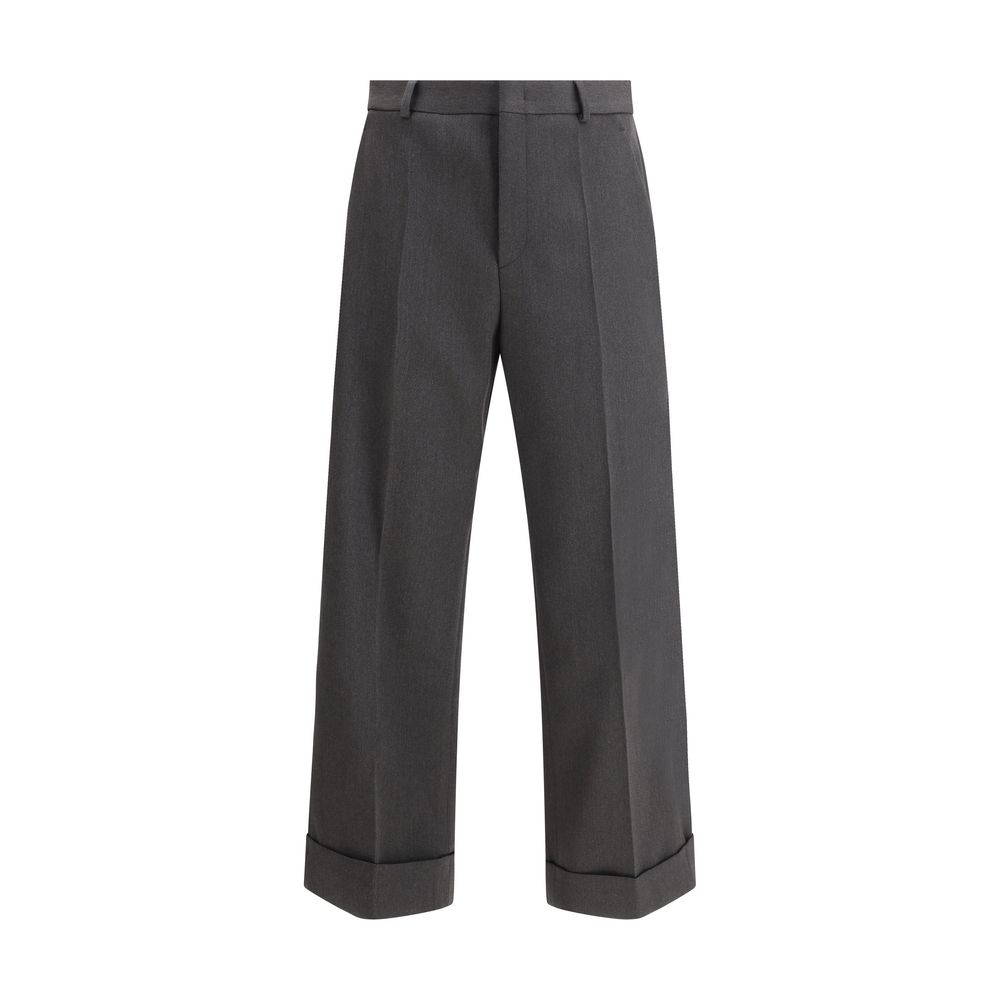 Valentino Navy Virgin Wool Trousers