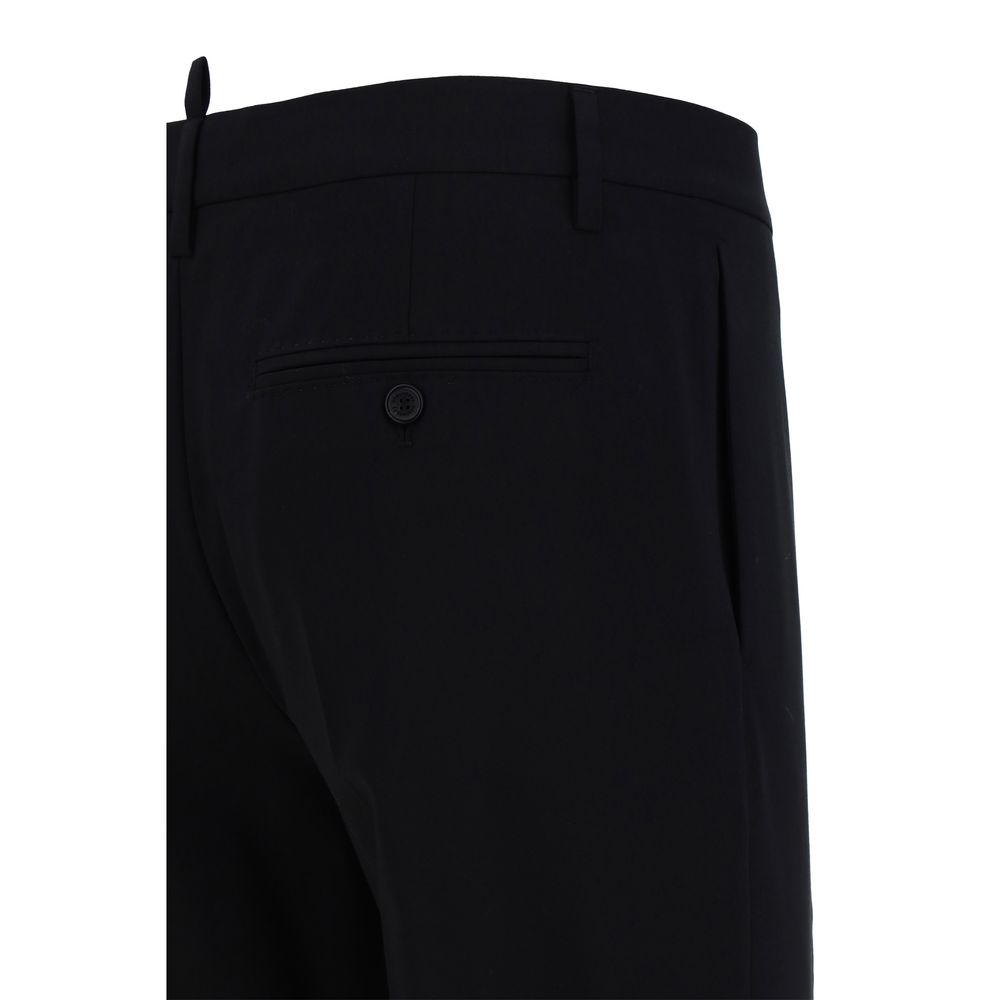 Dsquared² Navy Fleece Wool Complete Suit for Contemporary Elegance