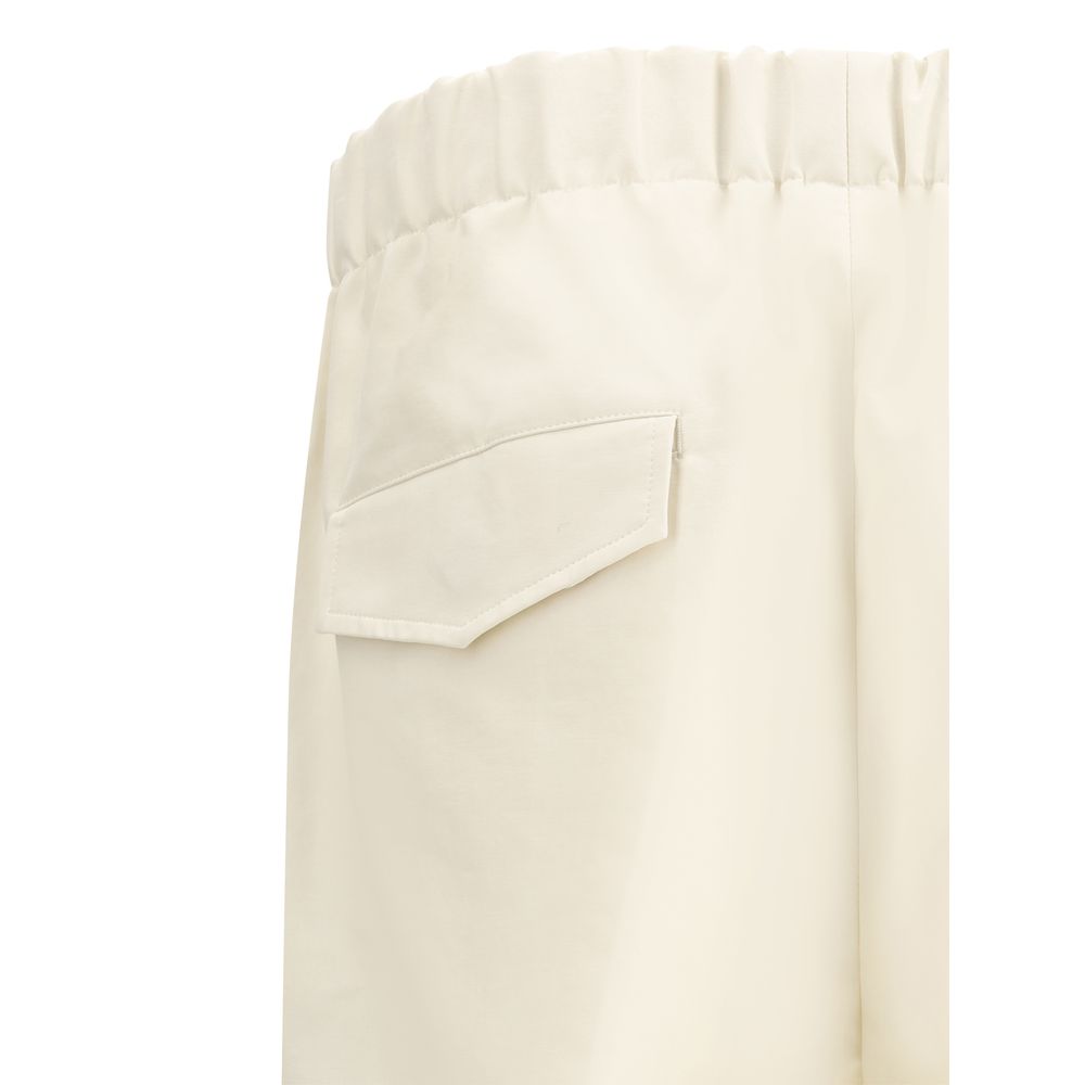 Jil Sander Grey Cotton Pants: Effortlessly Elegant Sophistication