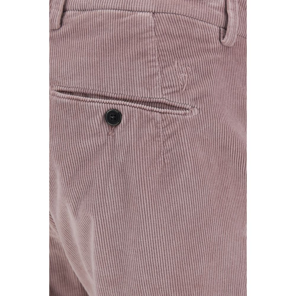 Hand Picked Navy Corduroy Pants Crafted From Premium Cotton Elegance