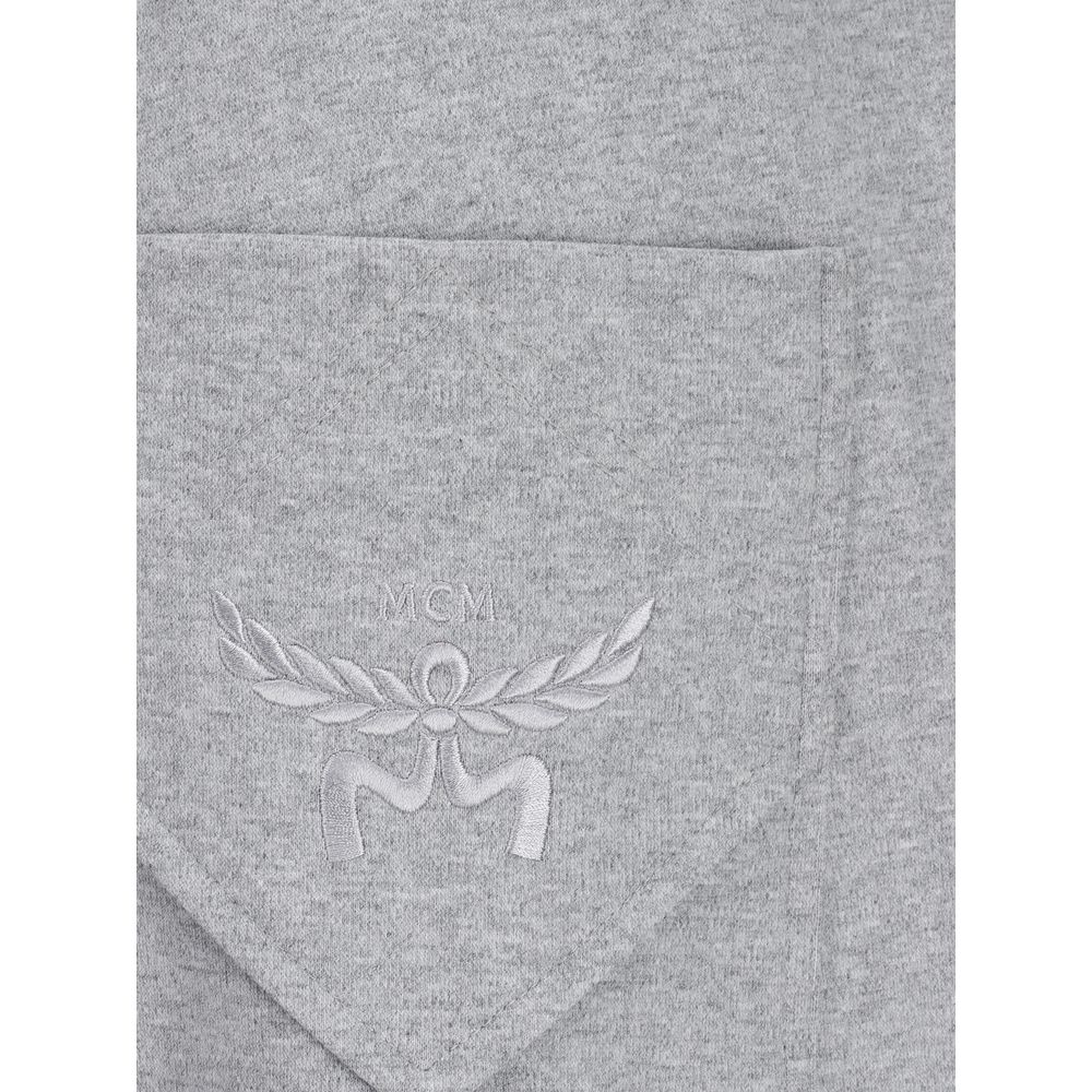 MCM Grey Cotton Sweatpants for Effortless Luxe Comfort