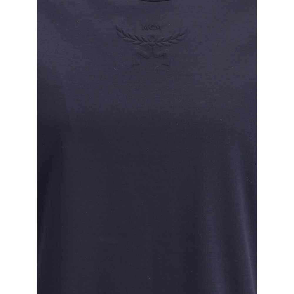 MCM White Premium Cotton T-Shirt Crafted from Premium Cotton Elegance