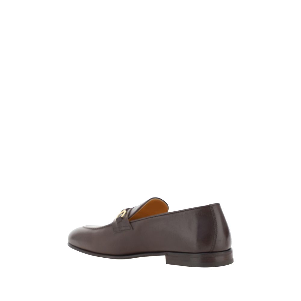Brunello Cucinelli Brown Luxurious Leather Loafers