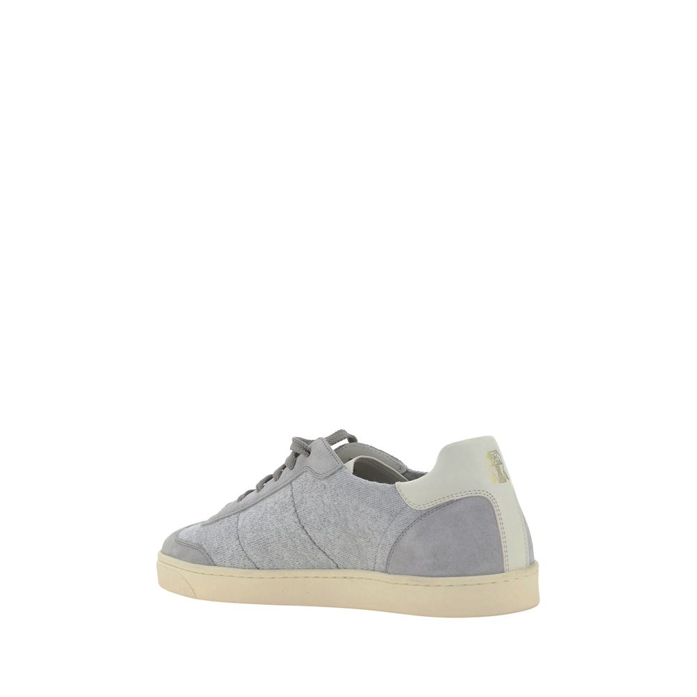 Brunello Cucinelli White Premium Calfskin Sneakers