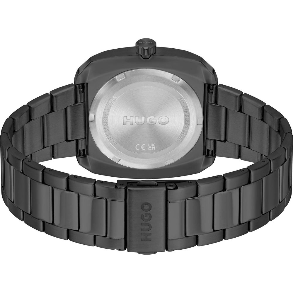 Hugo Boss Gray Stainless Steel Watch for Sophisticated Style