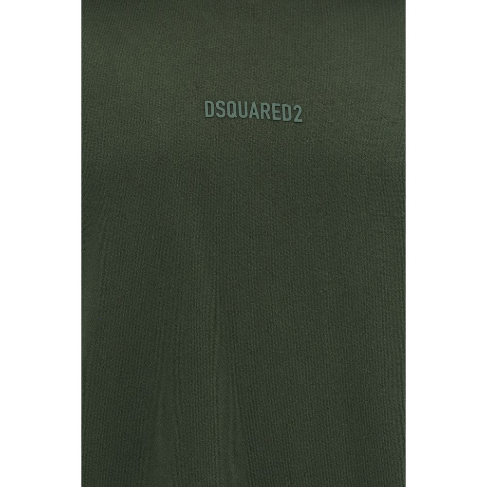 Dsquared² Red Cotton Hoodie - Enhanced Casual Elegance Redefined