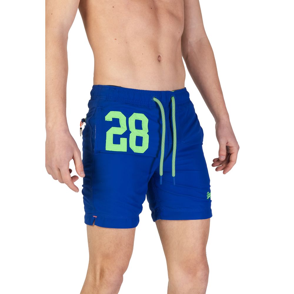 Superdry Blue Swimwear for Elevated Summer Style