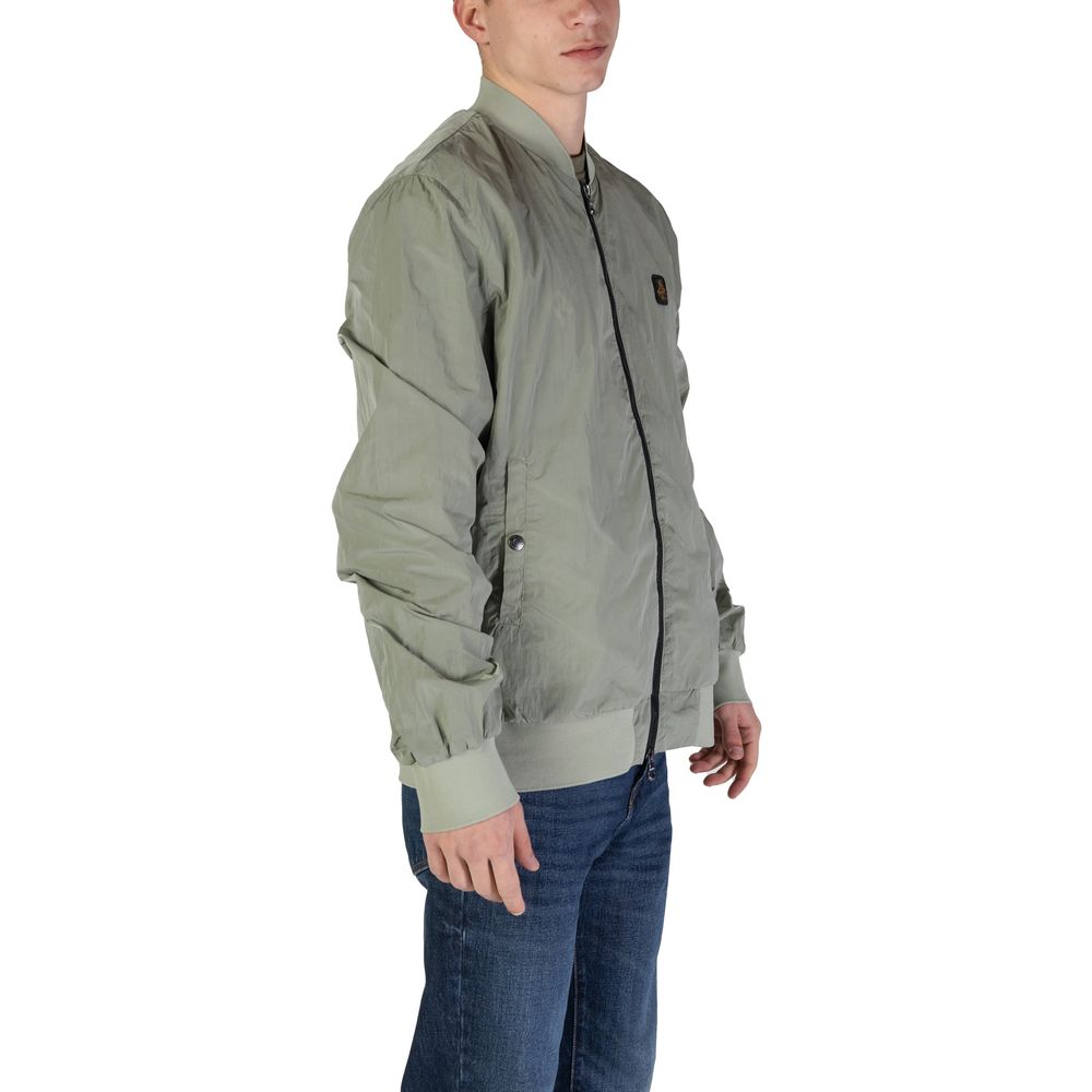 Refrigiwear Green Cotton Jacket - Sophisticated Outerwear Essential
