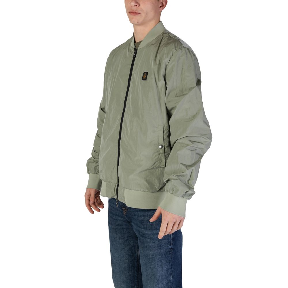 Refrigiwear Green Cotton Jacket - Sophisticated Outerwear Essential