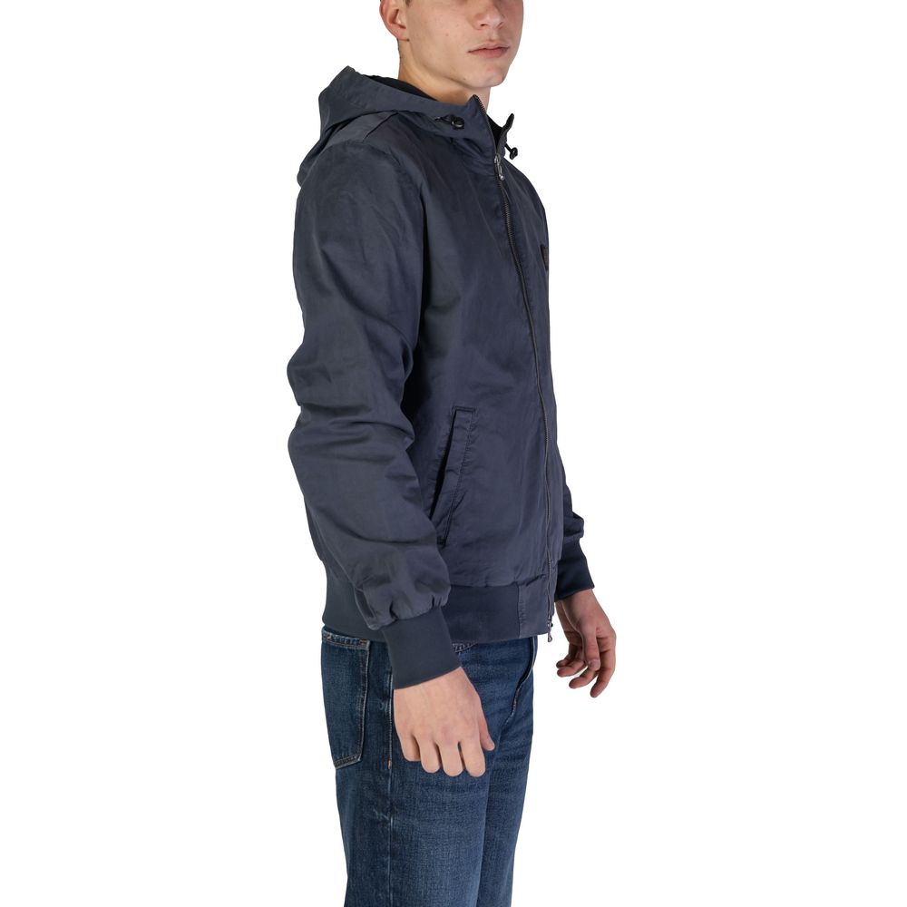 Refrigiwear Blue Cotton Jacket - Refined Elegance Redefined
