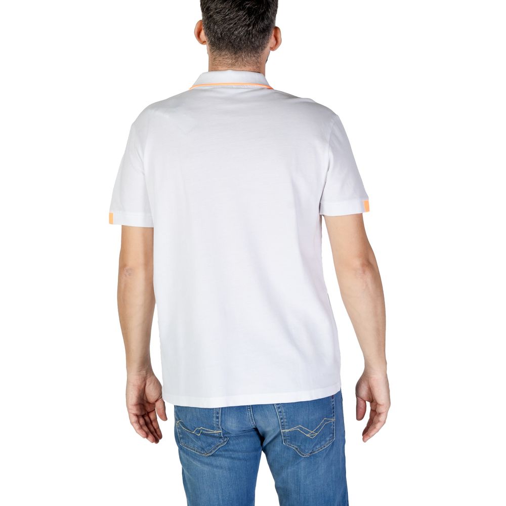 Refrigiwear White Cotton Polo Shirt for Elevated Style