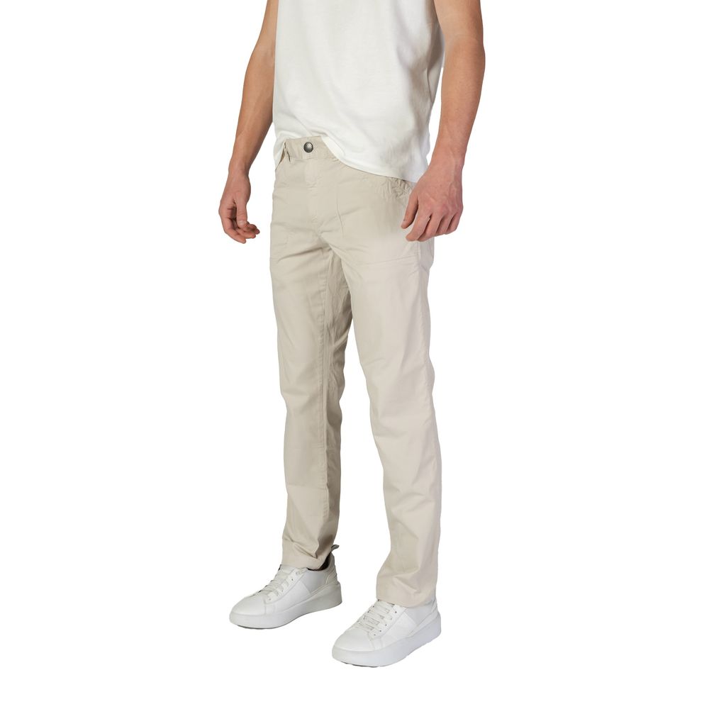 Refrigiwear Beige Cotton Jeans & Pant for Timeless Elegance