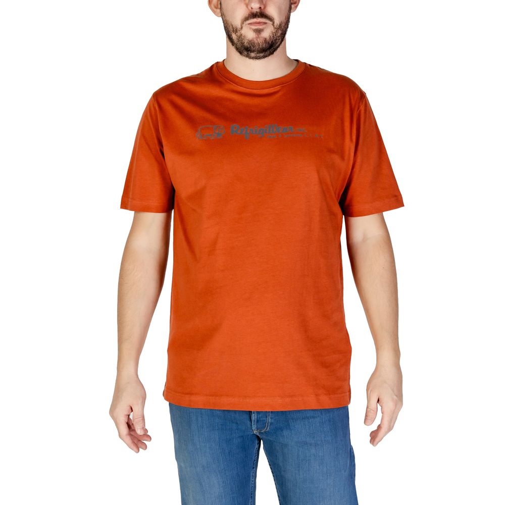 Refrigiwear Red Cotton T-Shirt for Effortless Elegance