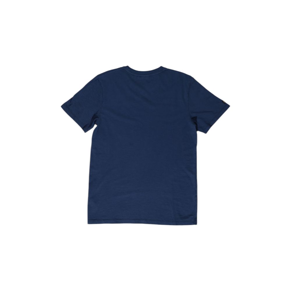 Superdry Blue Cotton T-Shirt for Effortless Elegance