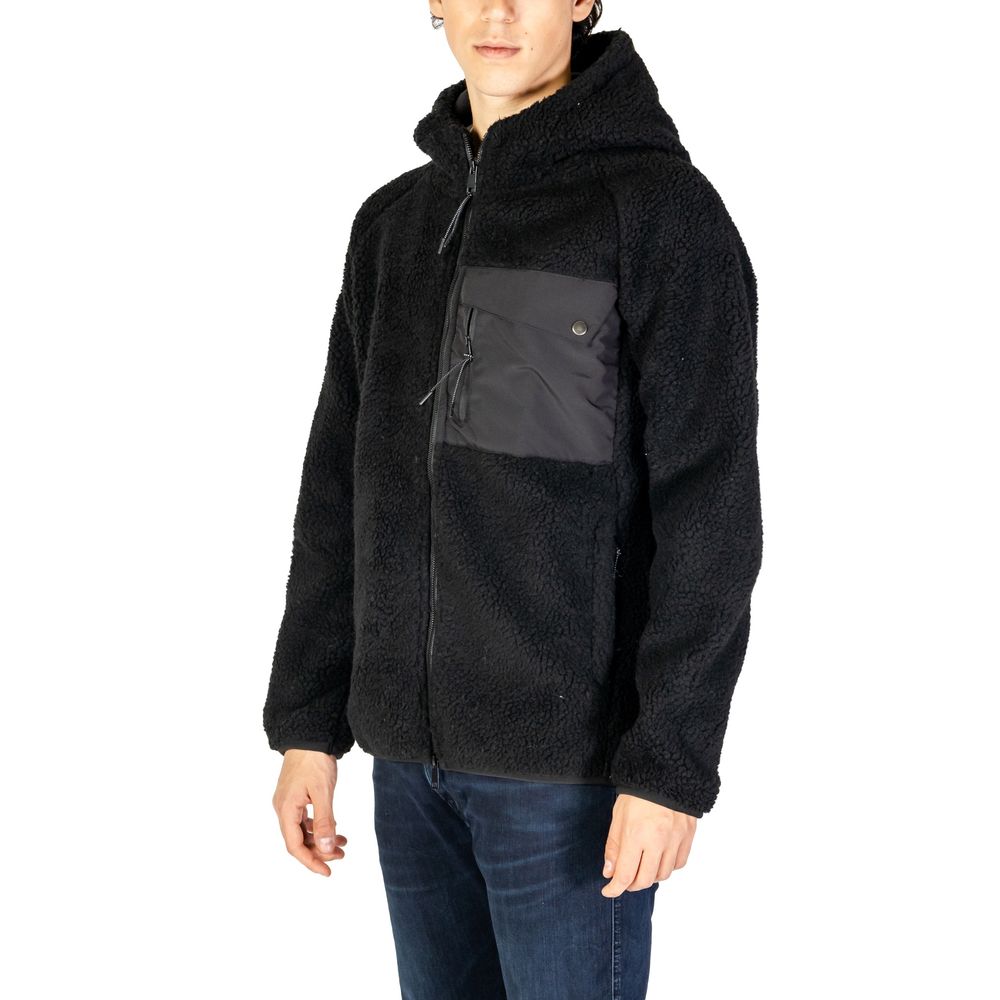 Hydra Clothing Black Wool Jacket with Modern Sophistication