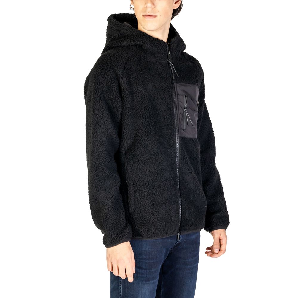 Hydra Clothing Black Wool Jacket with Modern Sophistication