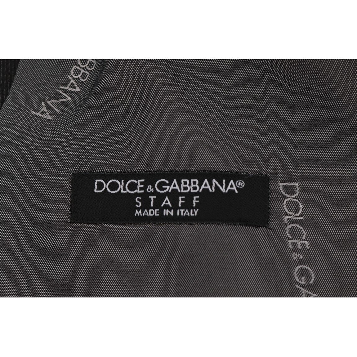 Dolce & Gabbana Gray Cotton Waistcoat Vest for Sophistication