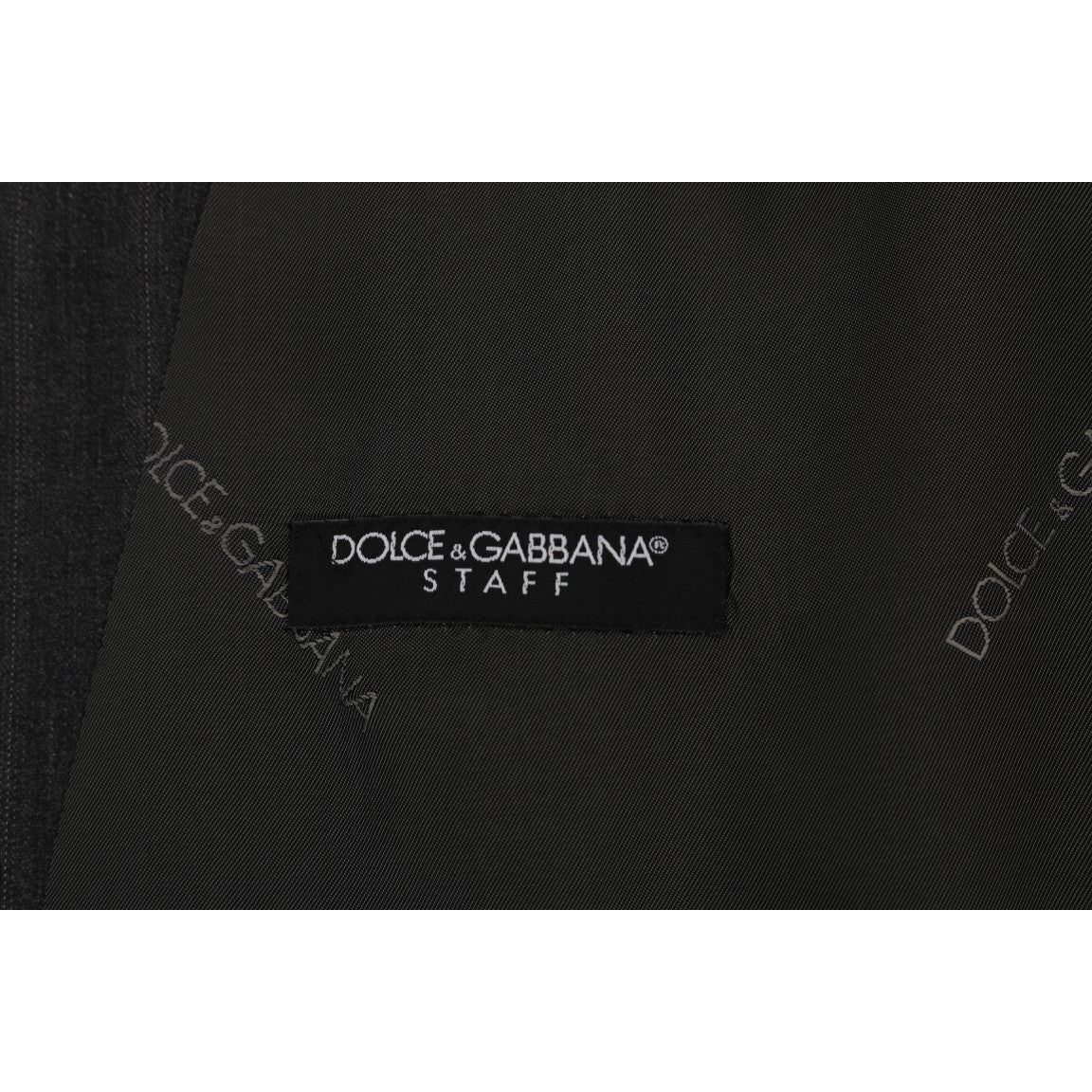 Dolce & Gabbana Gray Wool Striped Single Breasted Vest