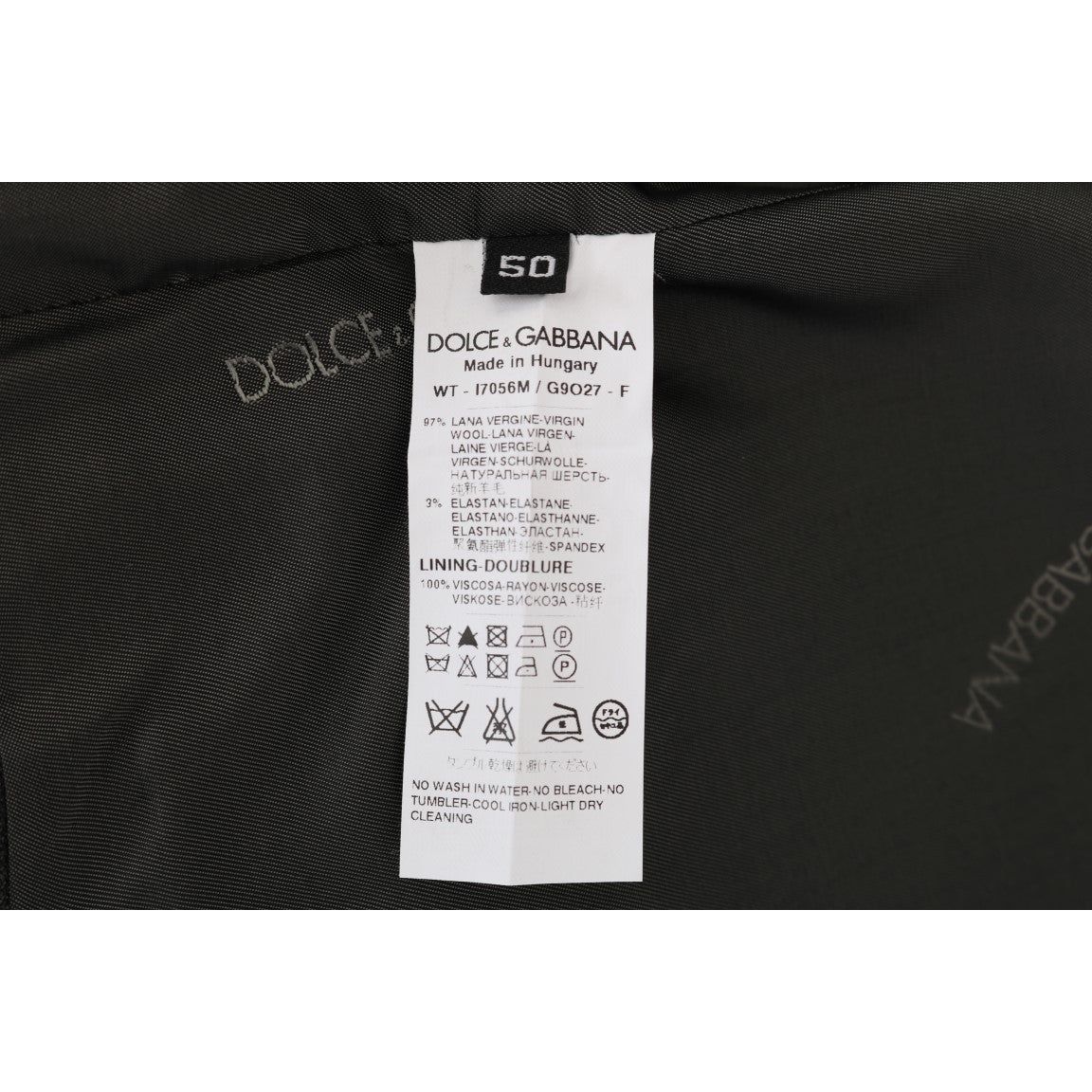 Dolce & Gabbana Gray Wool Striped Single Breasted Vest