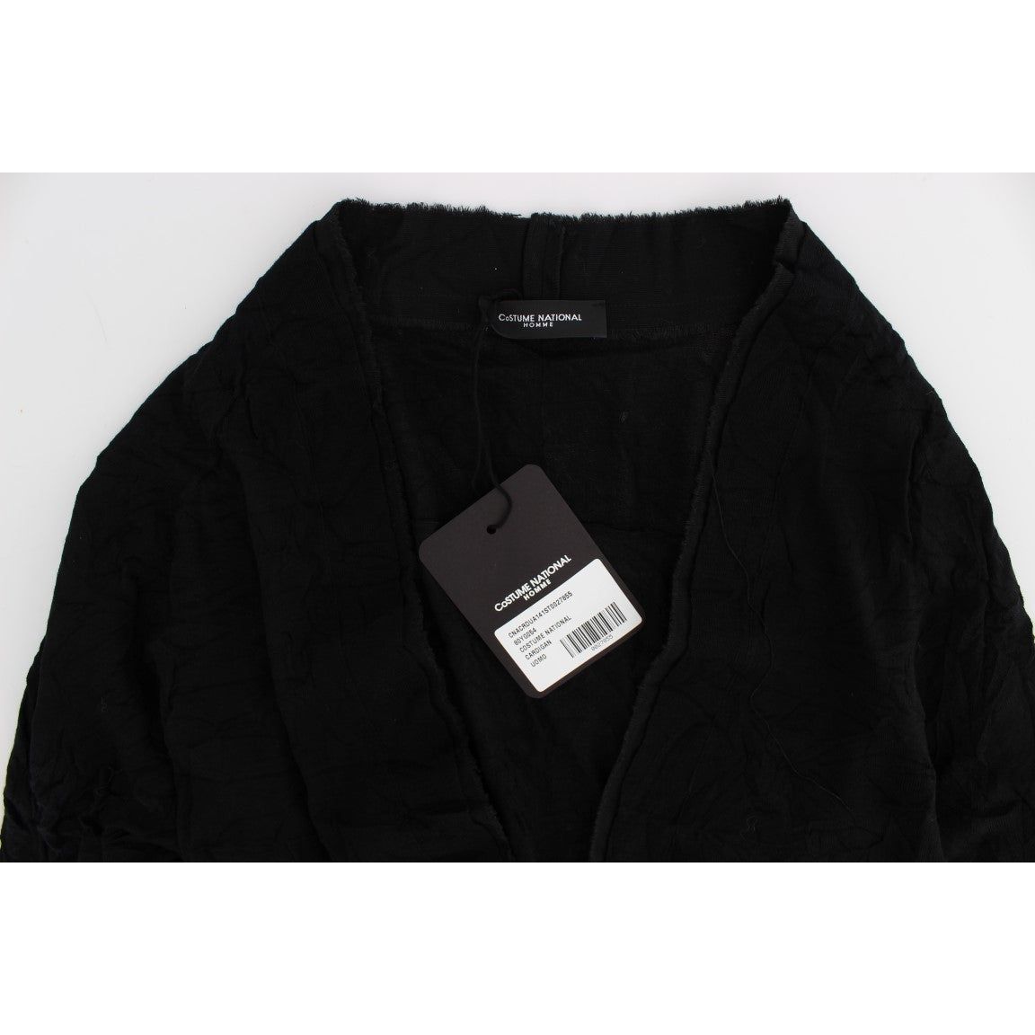 Costume National Black Merino Wool Cardigan