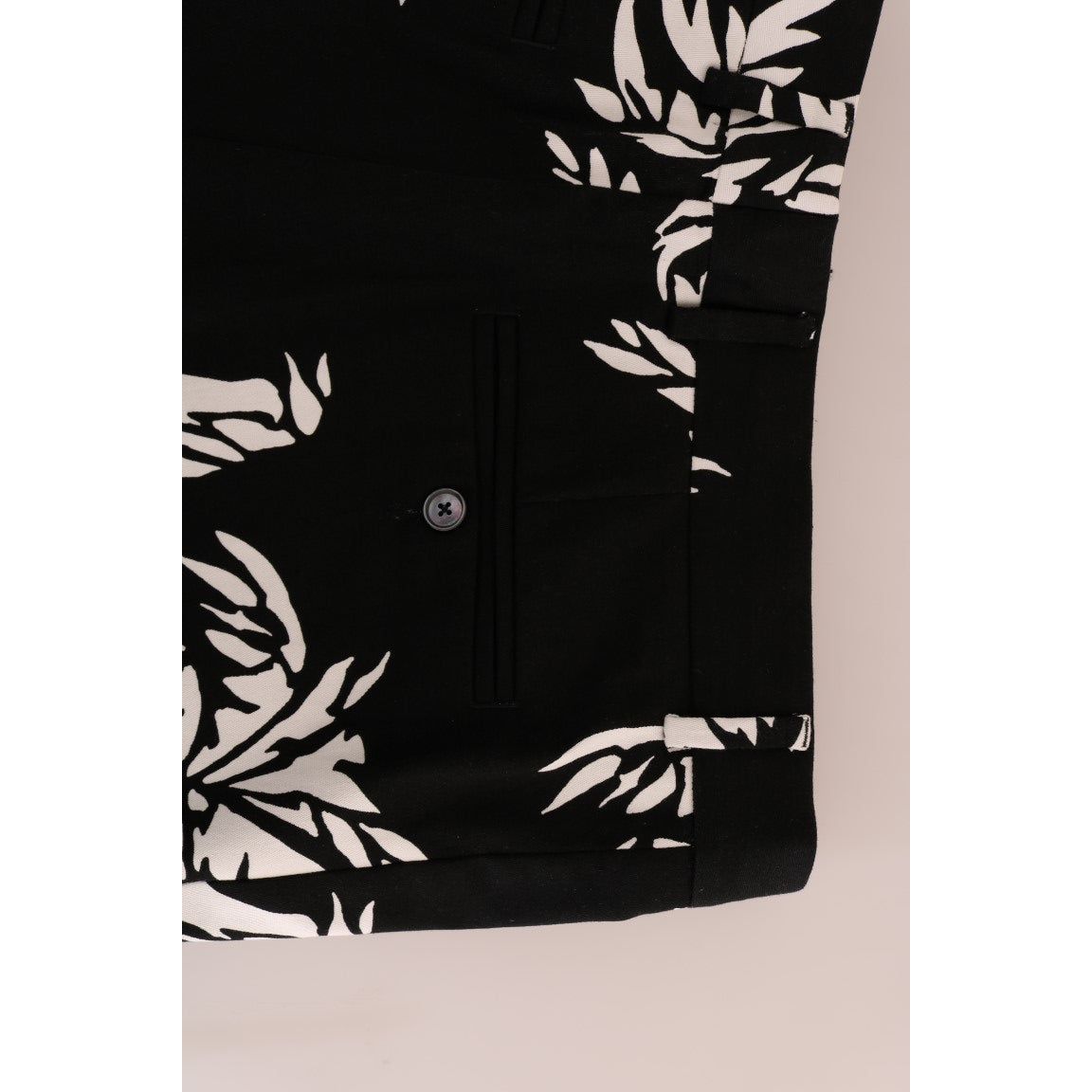 Dolce & Gabbana Black Cotton Ankle Trousers Luxe Style