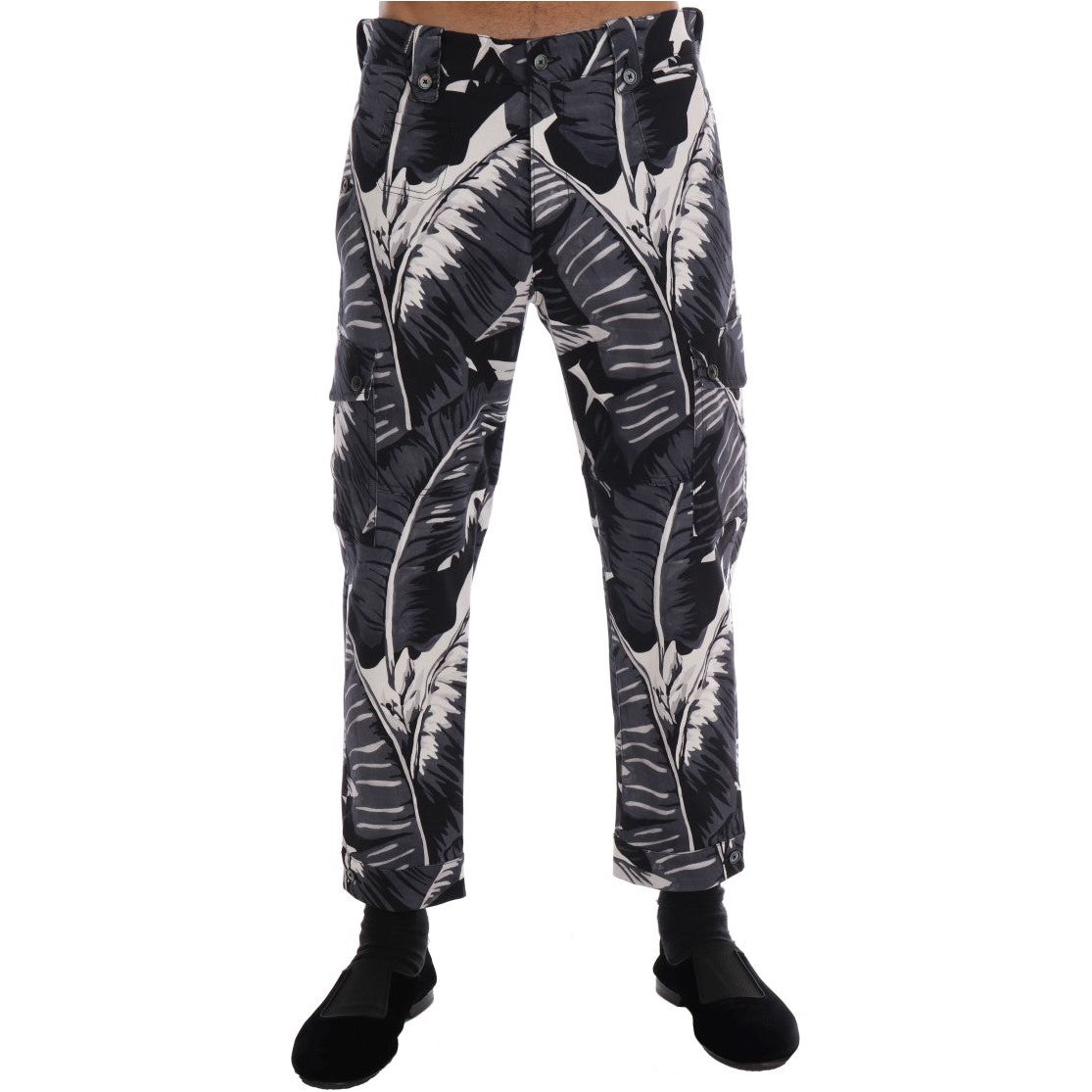 Dolce & Gabbana Green Cotton Capri Casual Pants