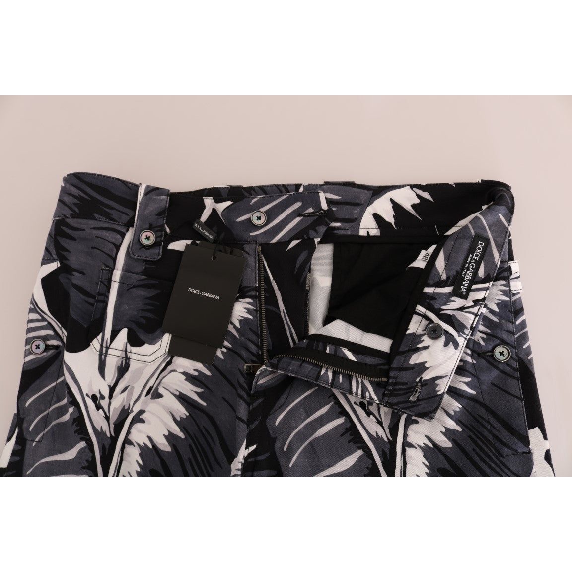 Dolce & Gabbana Green Cotton Capri Casual Pants