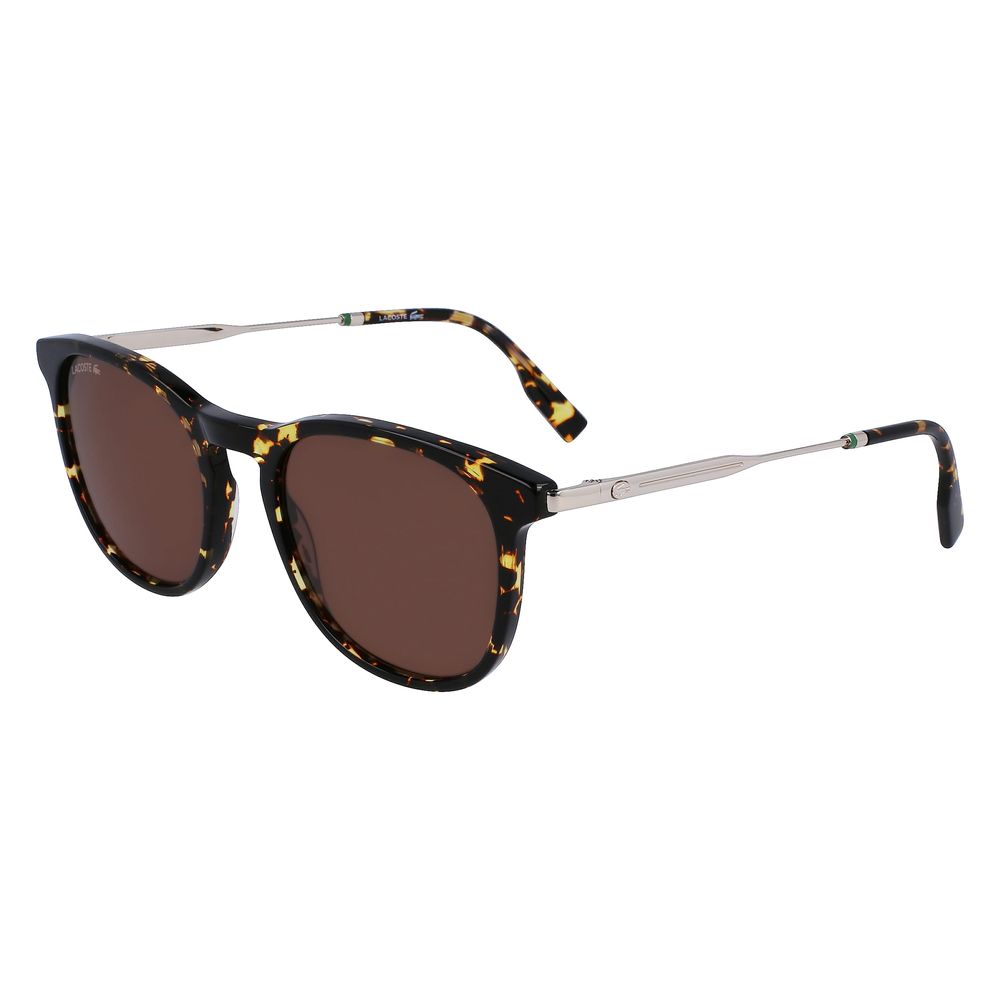 Lacoste Brown Acetate Sunglasses for Timeless Elegance