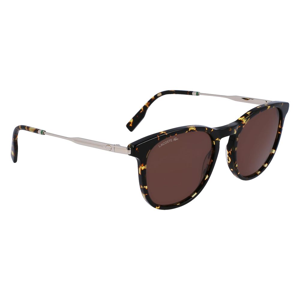 Lacoste Brown Acetate Sunglasses for Timeless Elegance