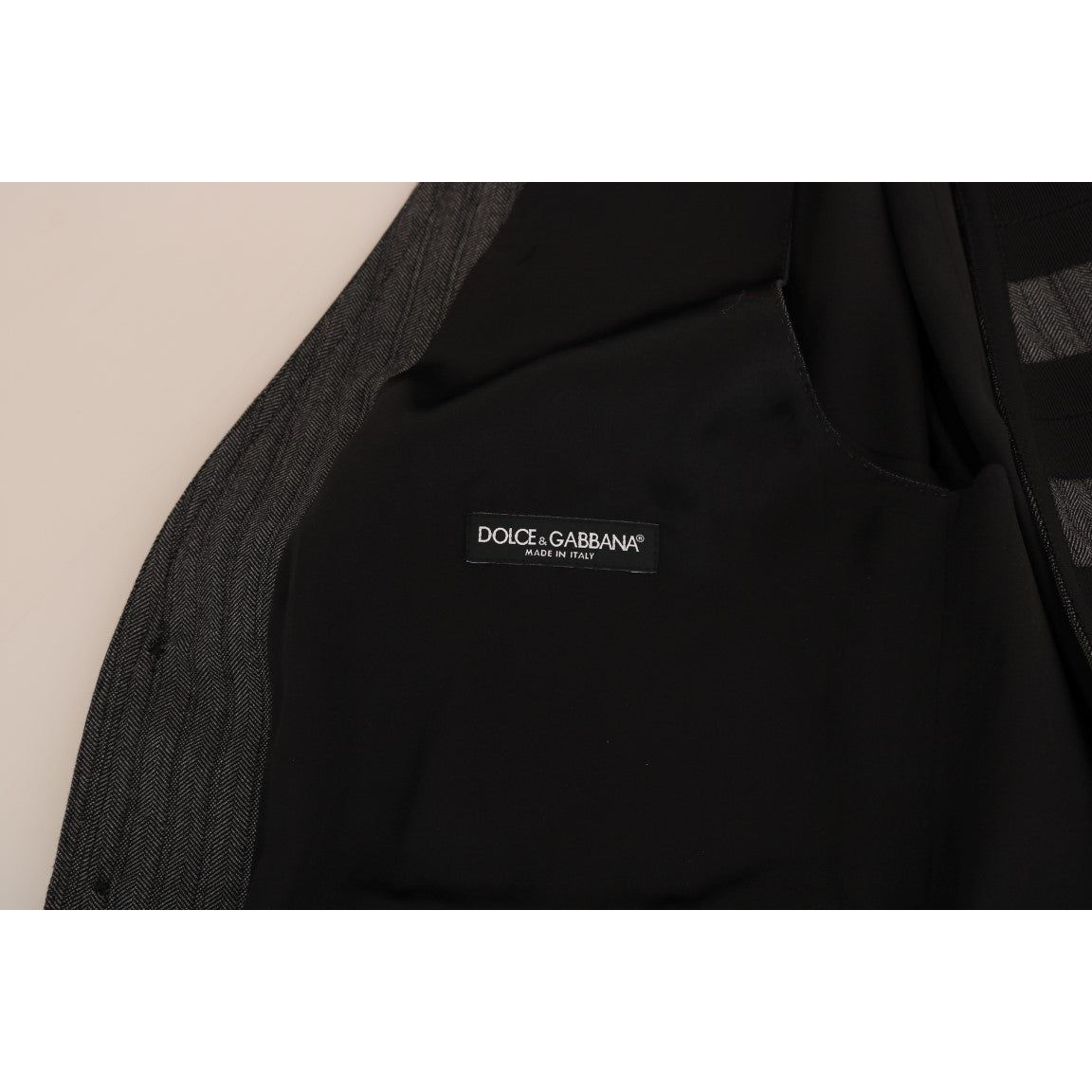 Dolce & Gabbana Gray Wool Formal Vest