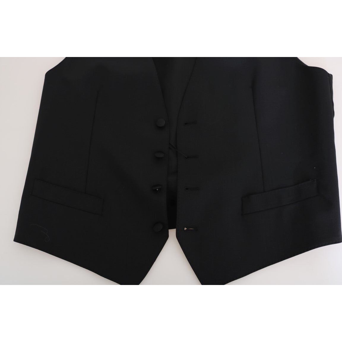 Dolce & Gabbana Black Wool Formal Vest